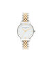 OLIVIA BURTON LONDON  Midi Dial White Dial Gold & Silver Bracelet Watch OB16MDW34 &ndash; Midi Dial in White and Silver and Gold - Front view