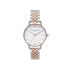 Midi Dial White Dial Rose Gold & Silver Bracelet Watch