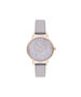OLIVIA BURTON LONDON Midi Amethyst Lilac & Rose GoldOB16SP17 &ndash; Midi Dial in Grey Lilac and Rose Gold - Front view