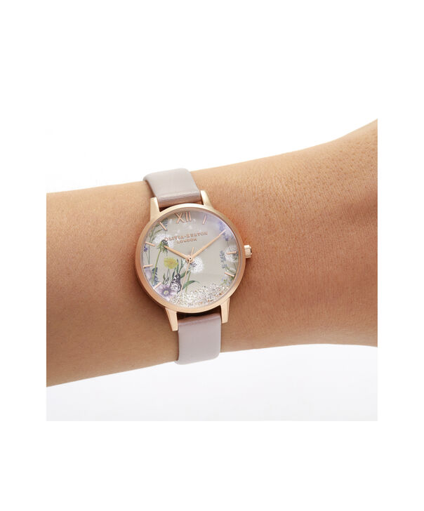 OLIVIA BURTON LONDON Wishing Watch Midi Vegan Rose Sand & Rose GoldOB16SG04 &ndash; Midi Dial in Pink and Rose Gold - Other view