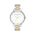  Big Dial White Dial Silver & Gold Bracelet Watch 