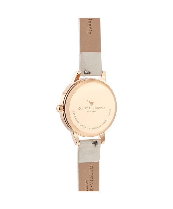 OLIVIA BURTON LONDON Cat Midi Vegan Nude & GoldOB16WL75 &ndash; Cat Midi Vegan Nude & Gold - Back view