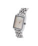 OLIVIA BURTON LONDON Bee Hive Grey Mother of Pearl Bracelet, SilverOB16BH03 &ndash; Midi Dial Rectangle in Silver and Silver - Side view