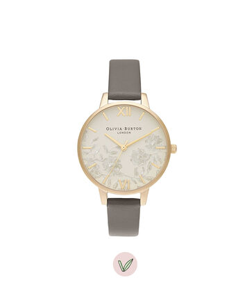 OLIVIA BURTON LONDON Demi Nude Dial Vegan London Grey & GoldOB16MV98 &ndash; Demi Dial in London Grey and Gold - Front view