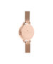 OLIVIA BURTON LONDON Semi Precious Rose Gold MeshOB16SP01 &ndash; Big Dial Round in Rose Gold - Back view