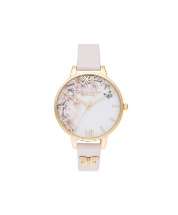 OLIVIA BURTON LONDON Pretty Blossom Demi Blossom & GoldOB16EG123 &ndash; Pretty Blossom Demi Blossom & Gold - Front view