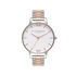 White Dial Bracelet Silver & Rose Gold Watch