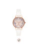 OLIVIA BURTON LONDON  Glasshouse Vegan Blush & Rose Gold OB16GH07 &ndash; Midi Dial Round in Rose Gold and Pink - Front view