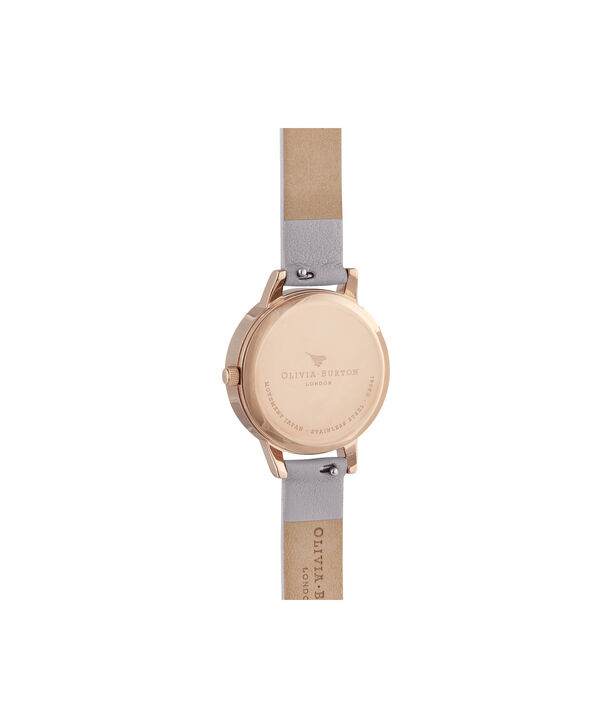 OLIVIA BURTON LONDON Midi Amethyst Lilac & Rose GoldOB16SP17 &ndash; Midi Dial in Grey Lilac and Rose Gold - Back view