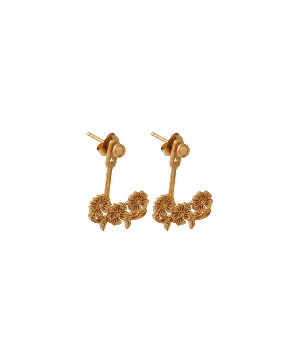 Las Lace Detail Jacket Earring Gold Olivia Burton London Olivia Burton London Lace Detail Jacket Earring Gold Obj16lde01 Earrings Front