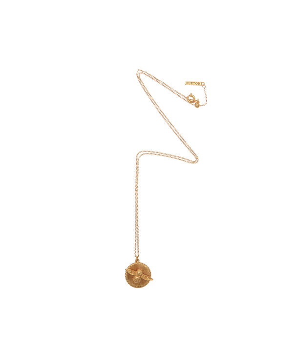 Ladies 3D Bee & Coin Necklace Gold | Olivia Burton London | Olivia ...