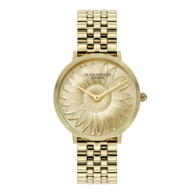 36mm Sunflower Gold Bracelet Watch