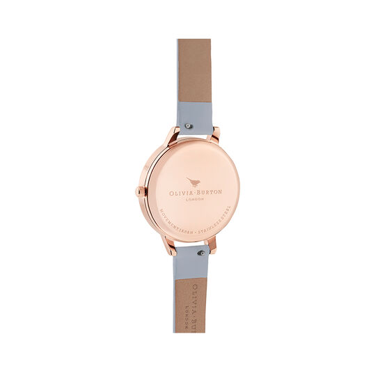 British Blooms Blue & Rose Gold Watch