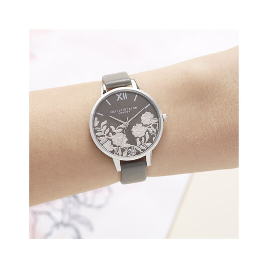 Lace Detail Sunray Demi Dial Watch