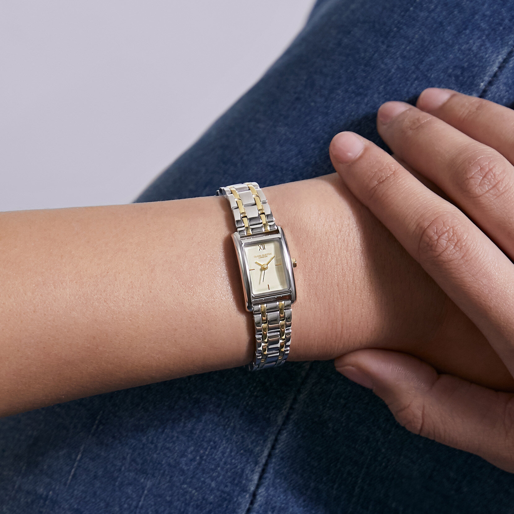 16mm Mini Grove White & Two Tone Bracelet Watch