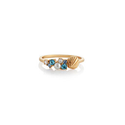 Under The Sea Shell Bubble Ring Gold S