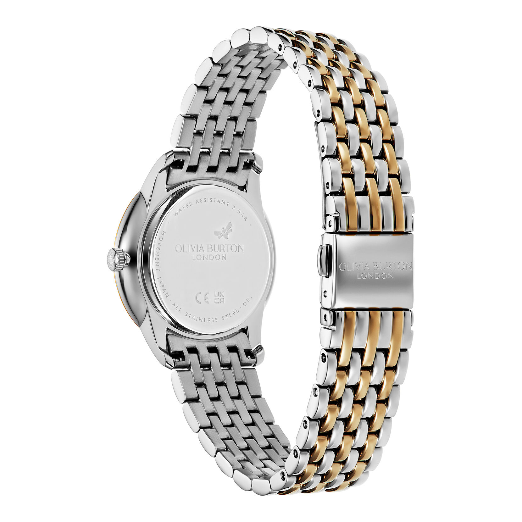 32mm Swirl Chalk Blue Two Tone Bracelet Watch