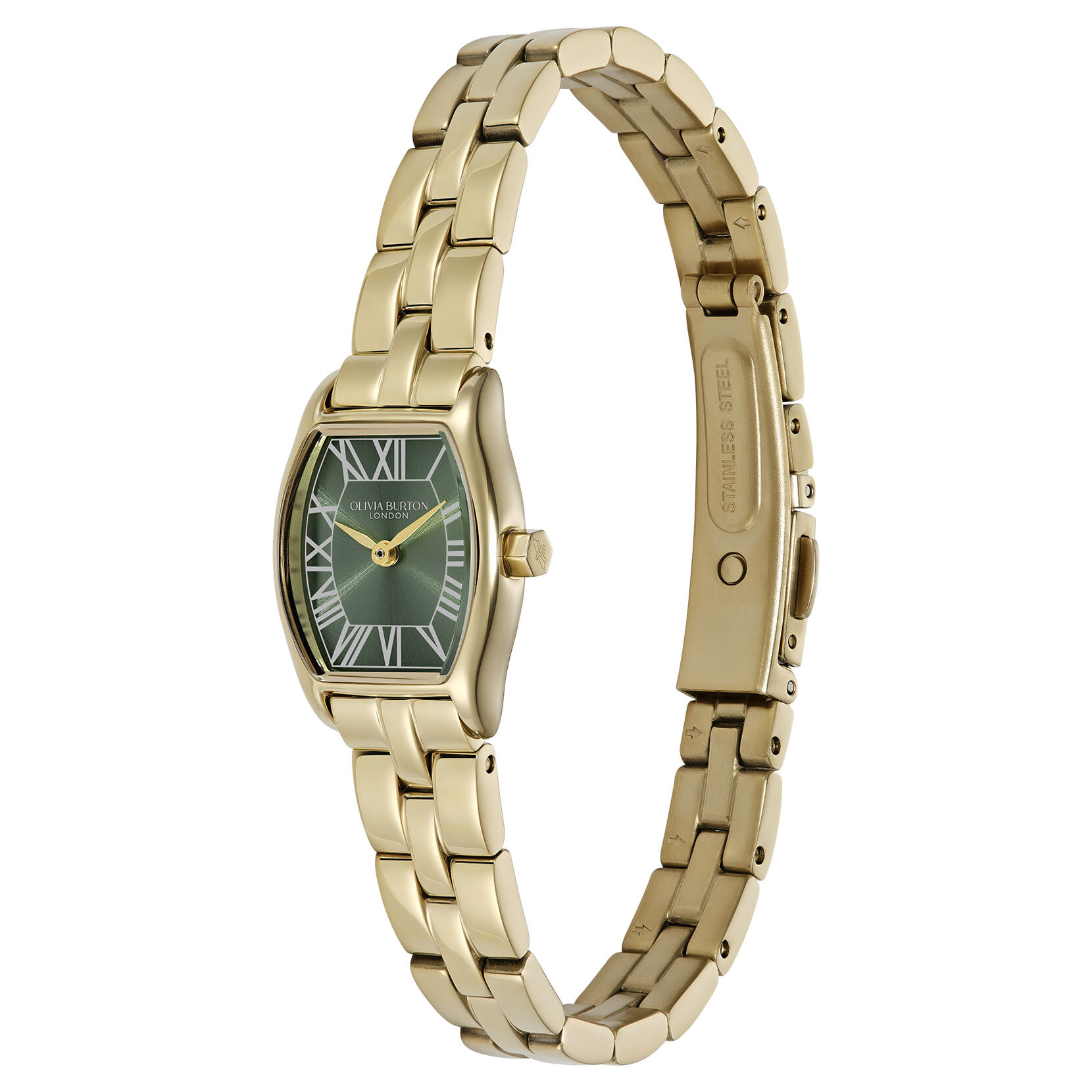 18mm Cambridge Forest Green & Gold Bracelet Watch