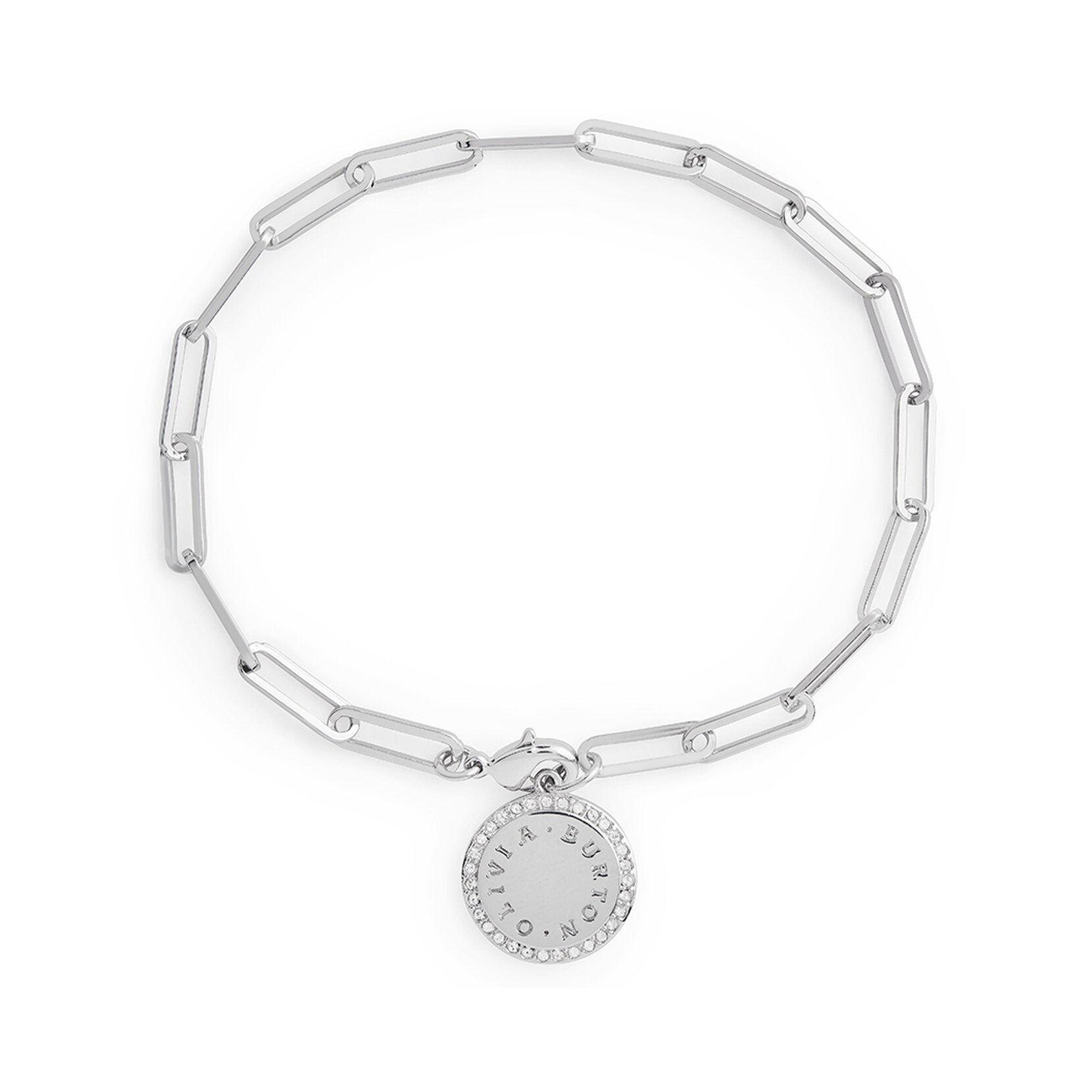 Silver Disc Women's Bracelet