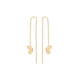 Butterfly Wing Threader Earring Gold 