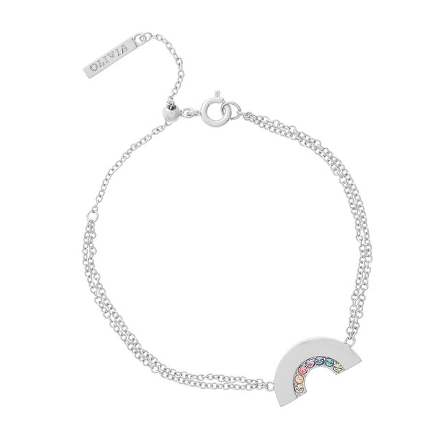 Rainbow Silver Bracelet