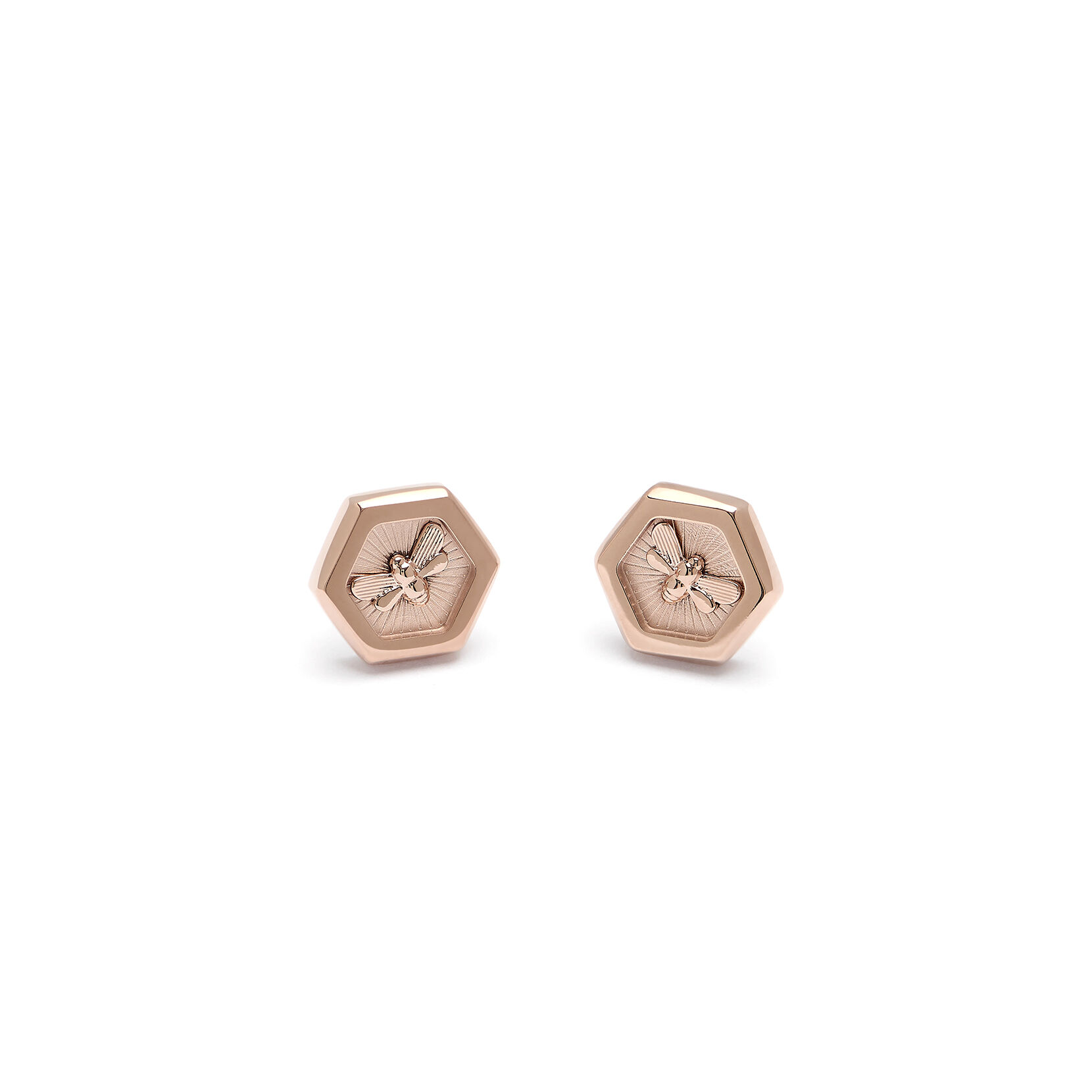 Signature Minima Bee Carnation Gold Stud Earrings Olivia Burton London