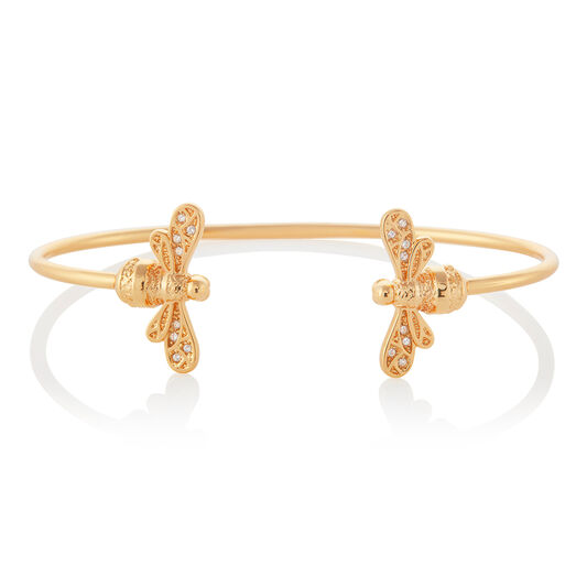 Sparkle Bee Gold Bee Bangle
