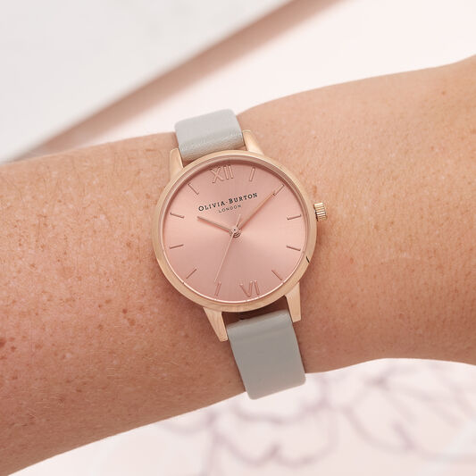 Midi Dial gray And Rose Gold Watch