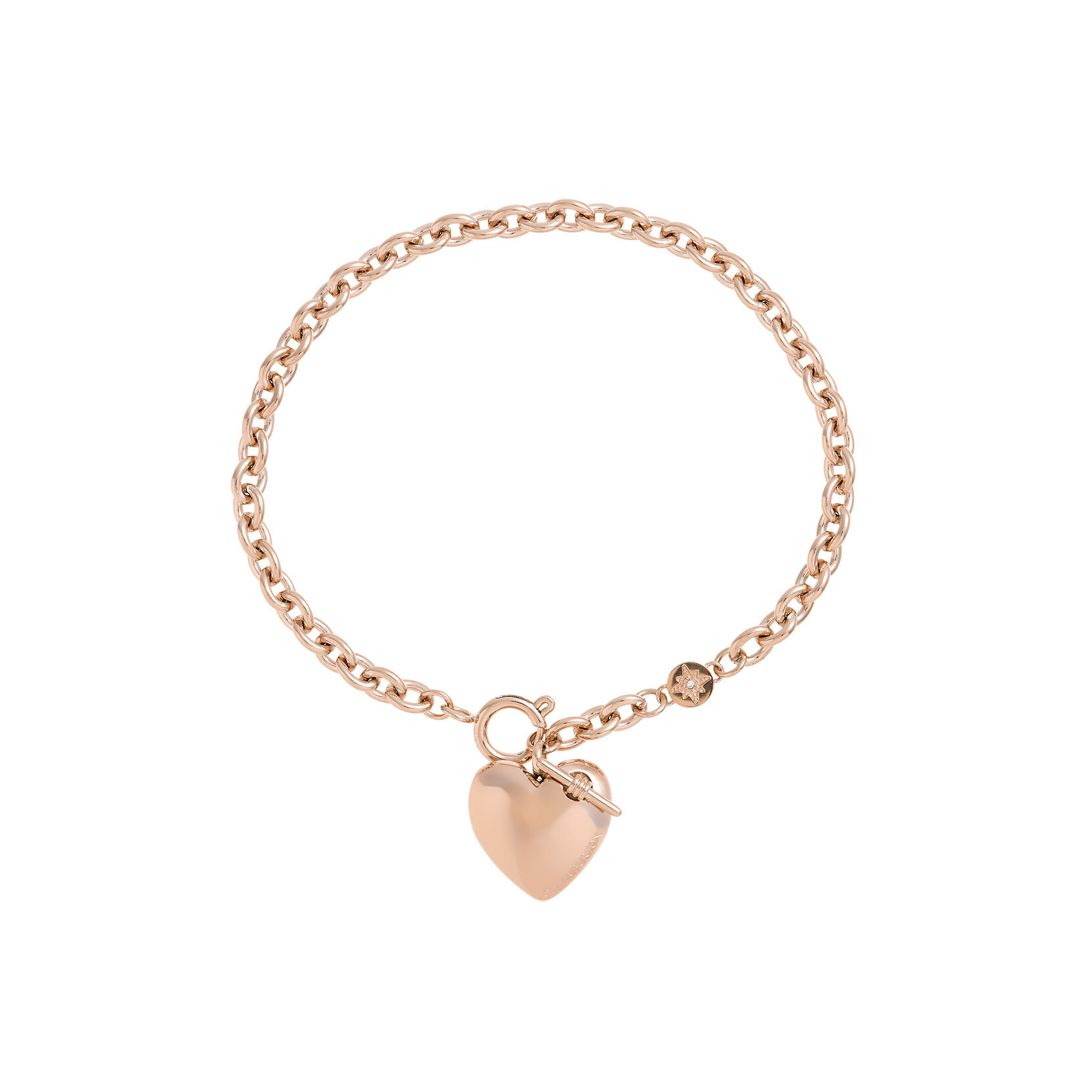 Knot Heart Rose Gold Bracelet