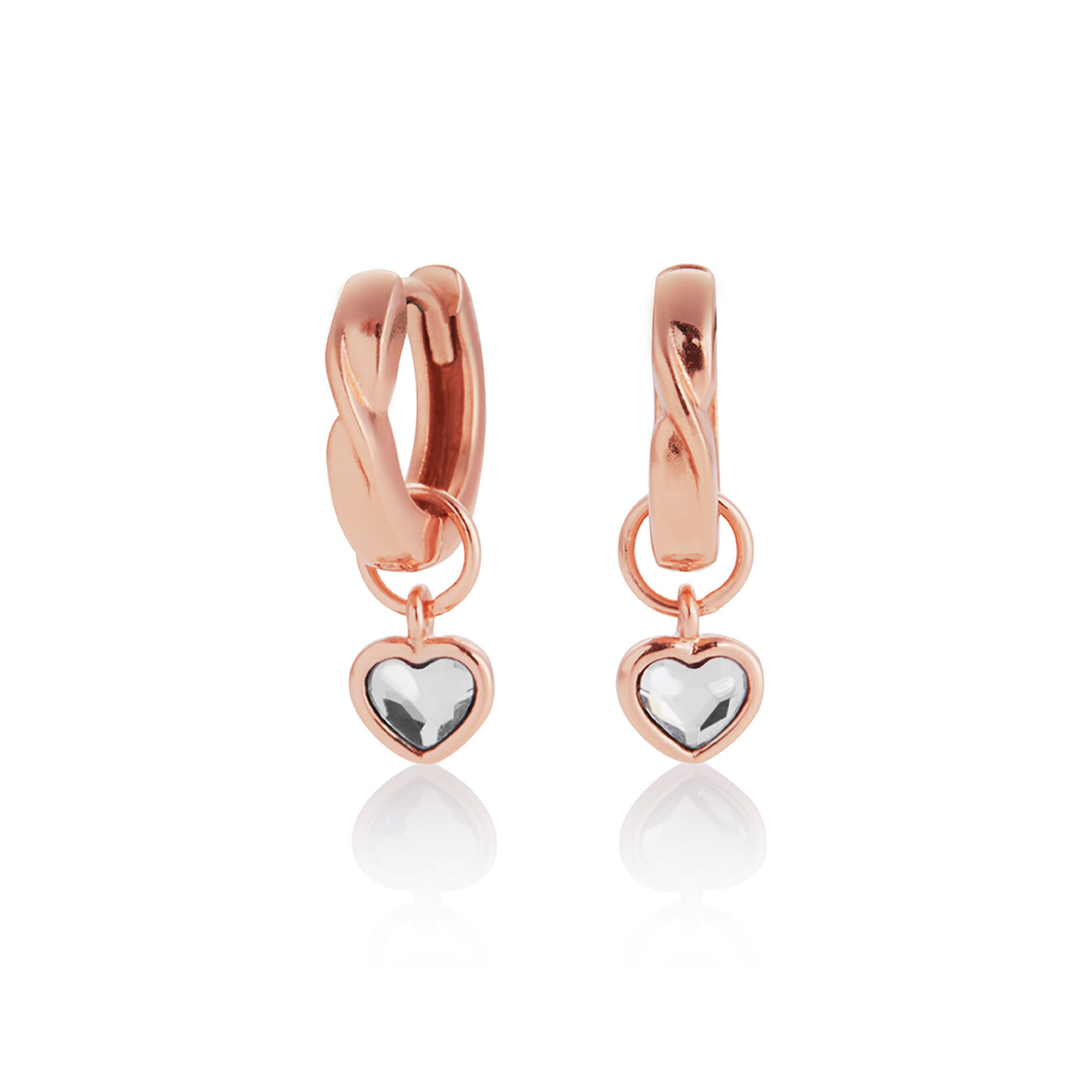 Interlink Heart Gift Set Rose Gold