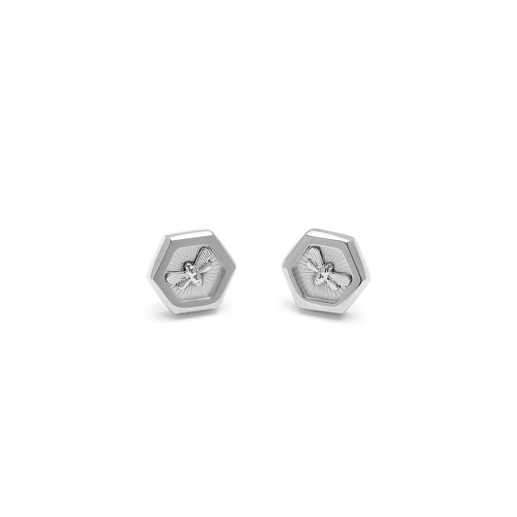 Minima Bee Silver Stud Earrings