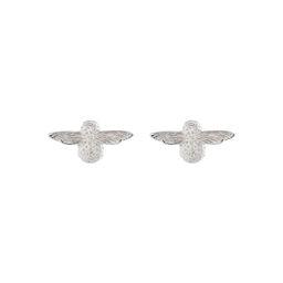 3D Bee Studs Silver 