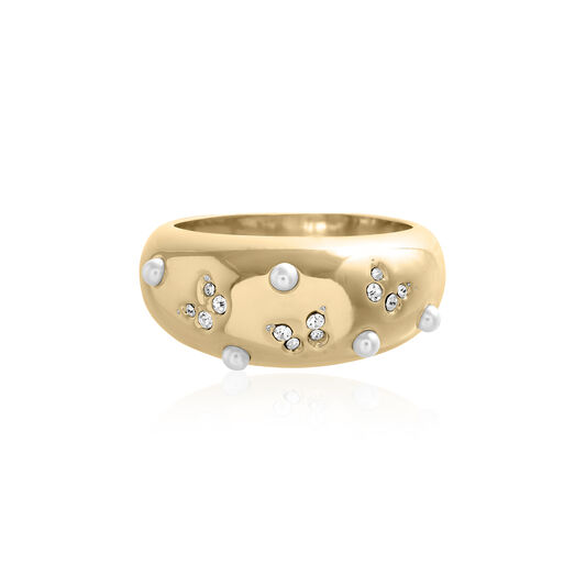 Gold Butterfly Dome Ring