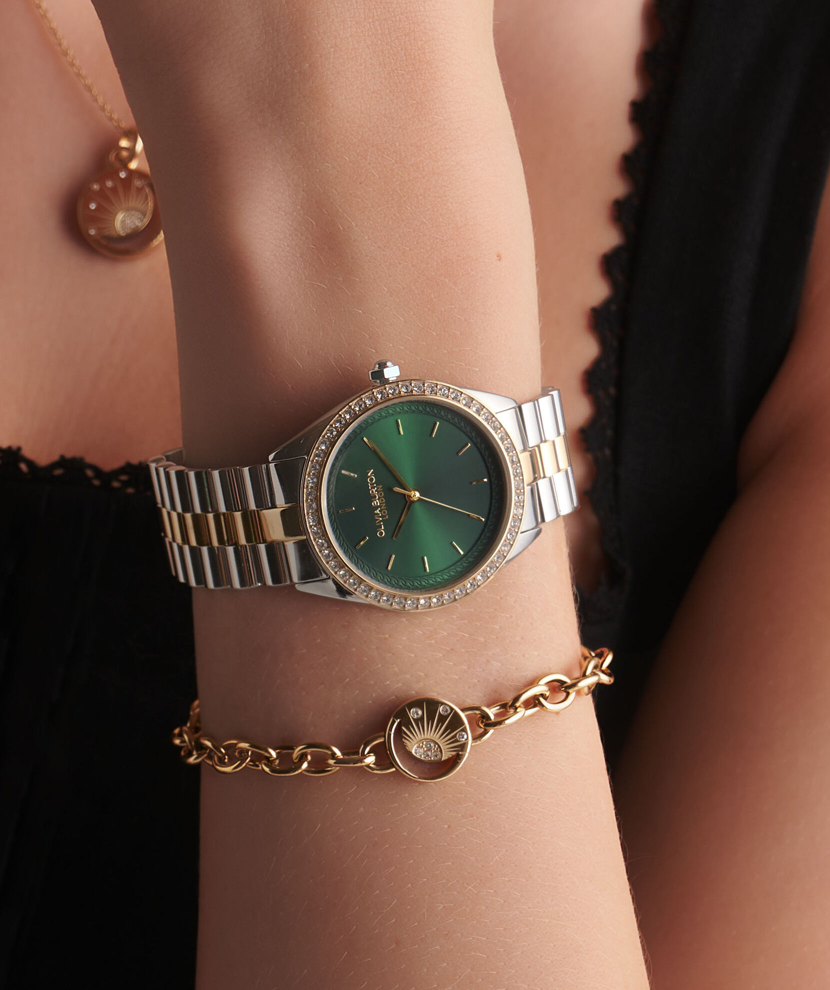 Olivia burton bejewelled sale watch
