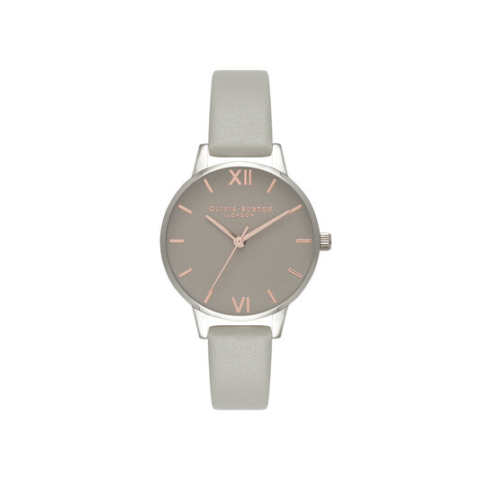 Grey Dial & Silver Watch