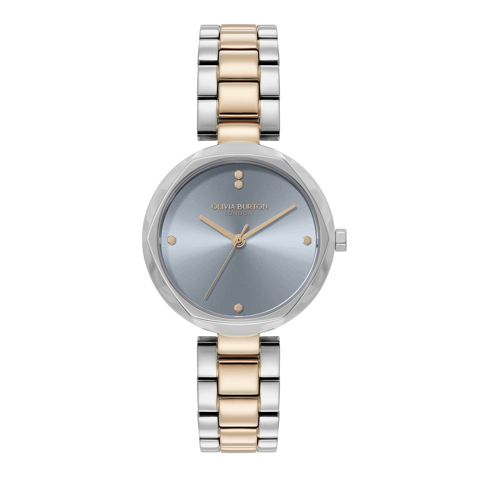32mm Dimension T-Bar Chalk Blue & Two Tone Bracelet Watch