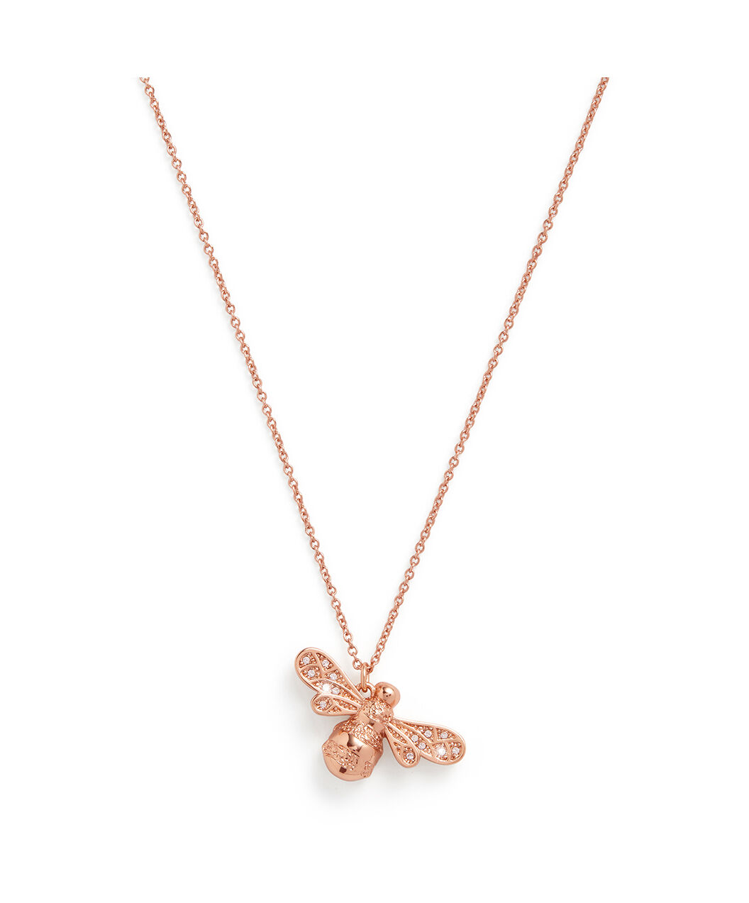 Sparkle Bee Rose Gold Necklace