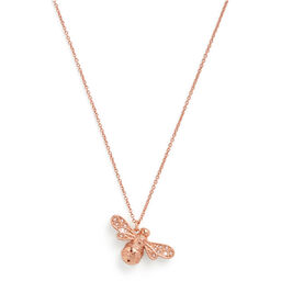 Sparkle Bee Rose Gold Necklace