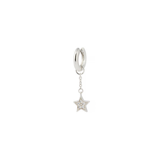 Celestial Huggie Charm Silver