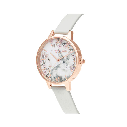 Bunny Demi Vegan Grey & Rose Gold