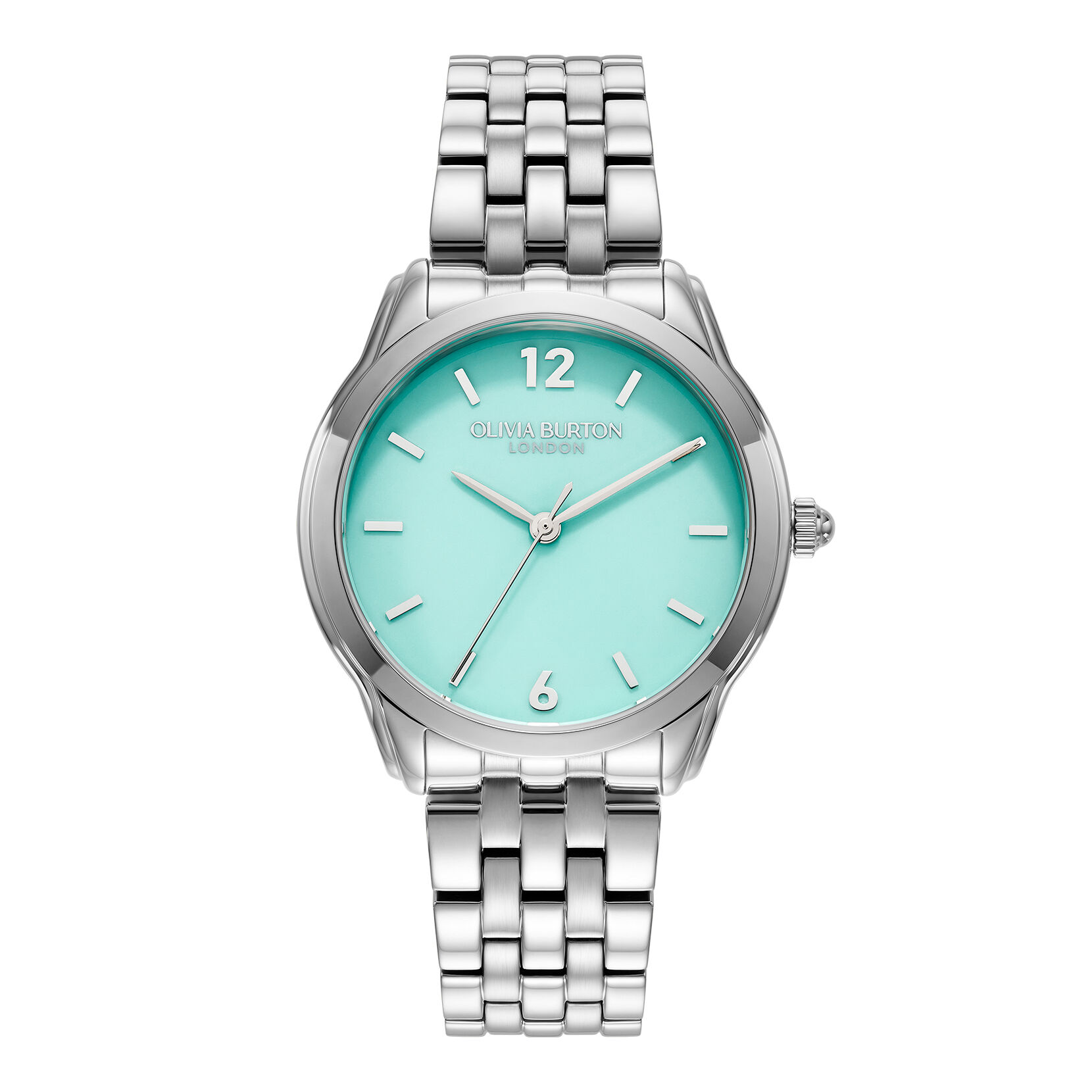 36mm Starlight Color Turquoise Silver Bracelet Watch