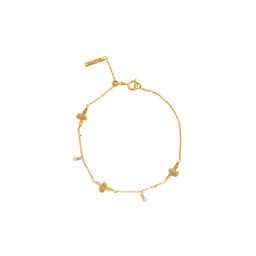  Pearl Bee Chain Bracelet Gold 
