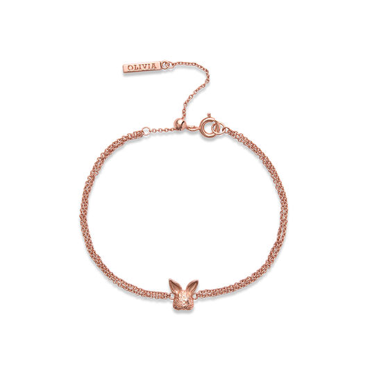 3D Bunny Chain Bracelet Rose Gold