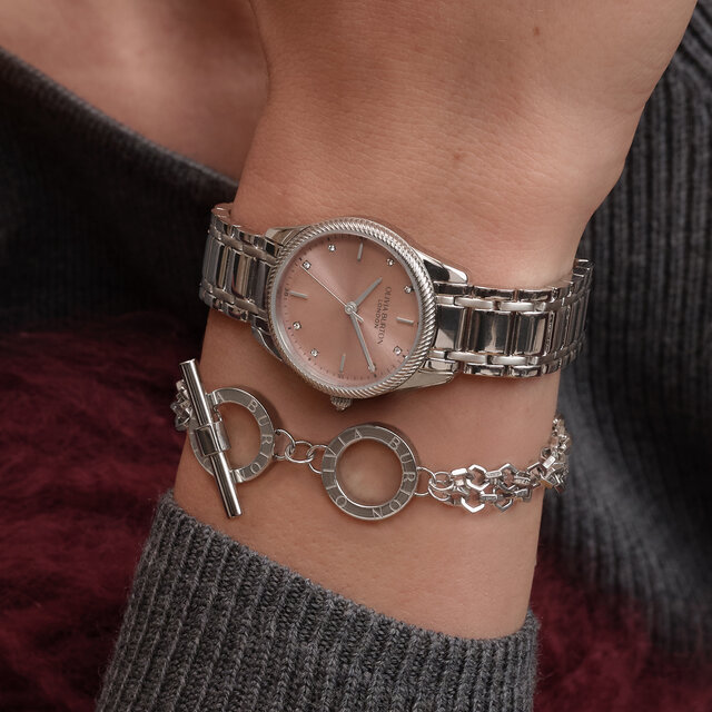28mm Egerton Blush & Silver Bracelet Watch