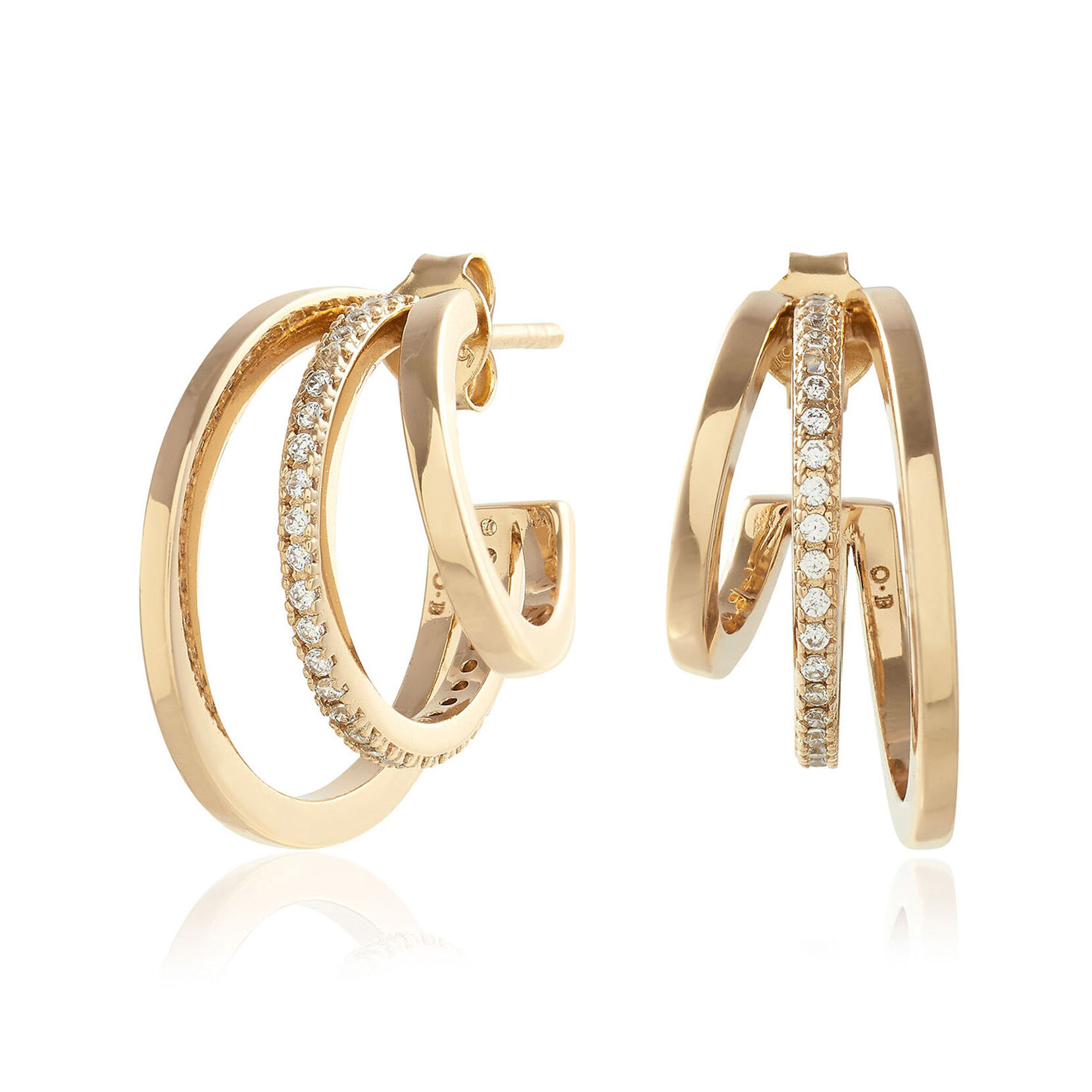 Classics Gold Multi Hoop Earrings