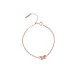 3D Butterfly Chain Bracelet Rose Gold 