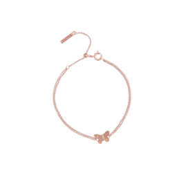 3D Butterfly Chain Bracelet Rose Gold 