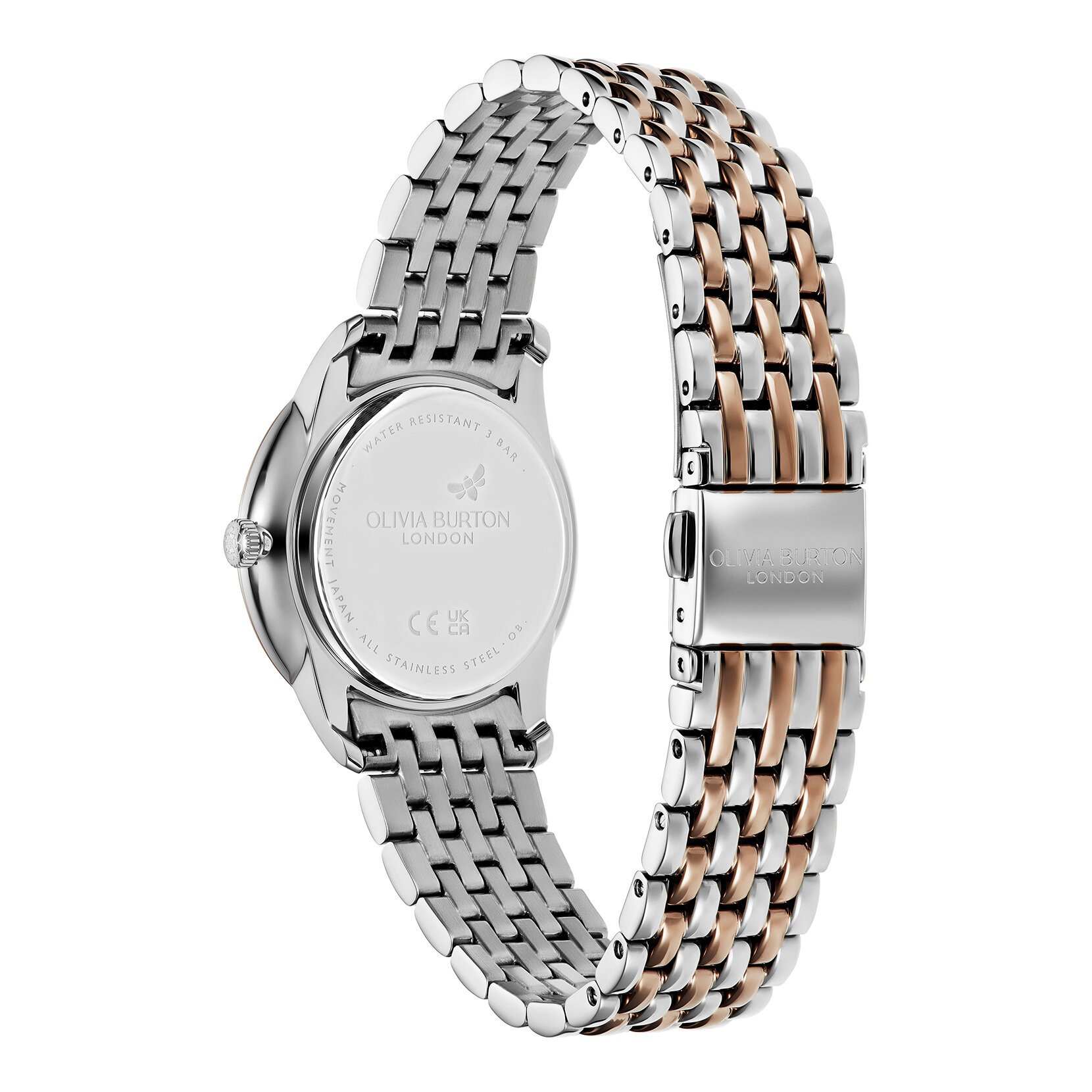 32mm Swirl Black & Two Tone Bracelet Watch