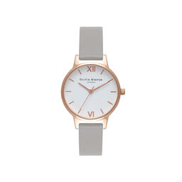  White Dial Grey & Rose Gold Watch 