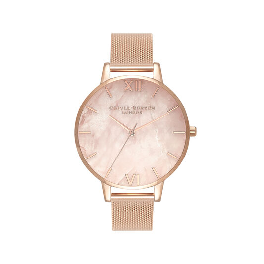 Semi Precious Rose Gold Mesh